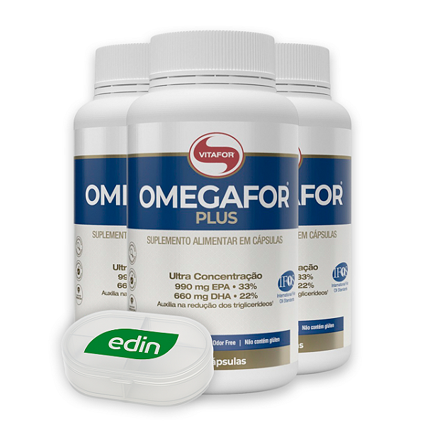 KIT 3 | Omegafor Plus 120 Cápsulas Vitafor