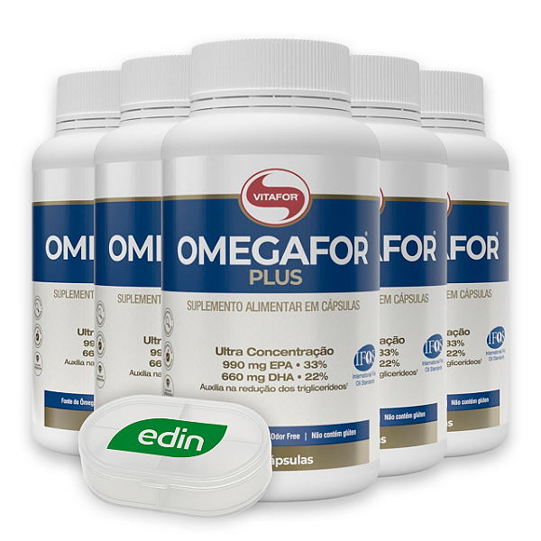 KIT 5 | Omegafor Plus 120 Cápsulas Vitafor