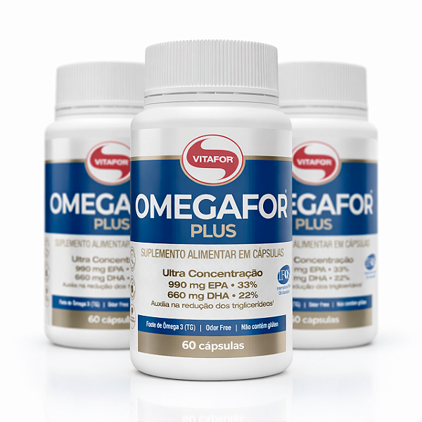 KIT 3 | Omegafor Plus 60 Cápsulas Vitafor