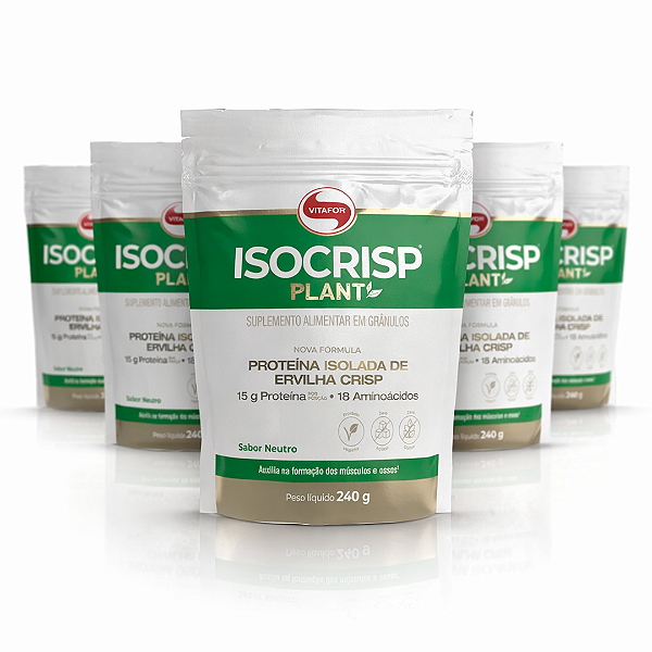 KIT 5 | Isocrisp Plant Neutro Vitafor 240g