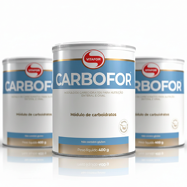 KIT 3 | Carbofor Módulo de Carboidratos Vitafor 400g