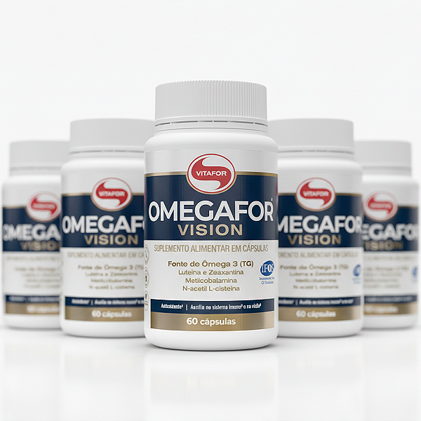 KIT 5 | Omegafor Vision Vitafor Ômega 3 60 Cápsulas