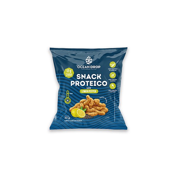 Snack Proteico Ocean Drop 40g Sabor Lemon Pepper