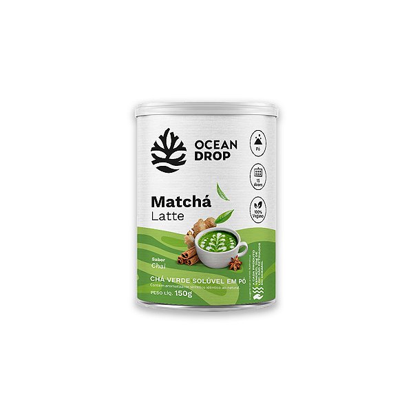 Matchá Latte Ocean Drop Sabor Chai 125g