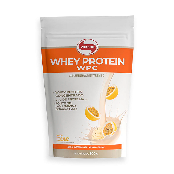 Whey Protein Vitafor WPC Mousse de Maracujá 900g