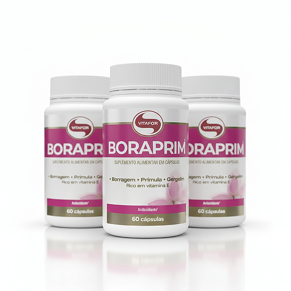 KIT 3 Boraprim 60 Cápsulas Vitafor