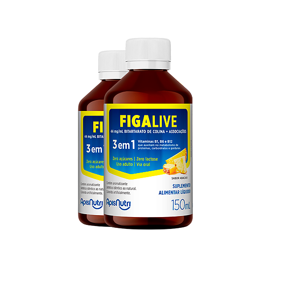 Kit 2 Figalive Apisnutri 150ml Abacaxi