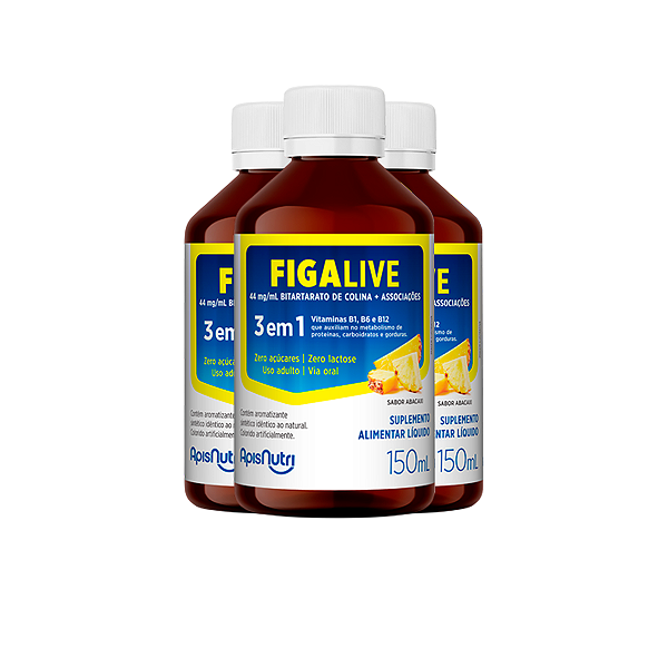 Kit 3 Figalive Apisnutri 150ml Abacaxi