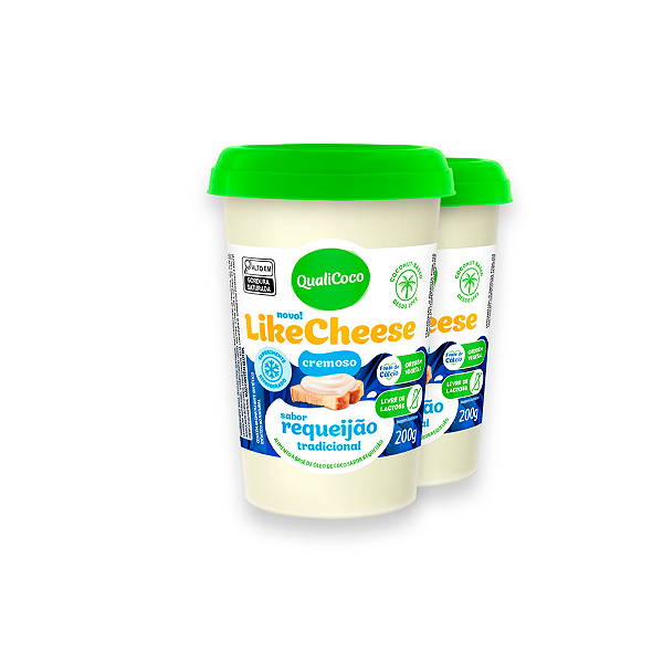 Kit 2 Requeijão Likecheese Qualicoco 200g Tradicional
