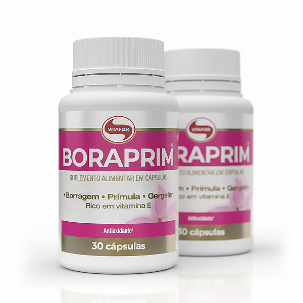 KIT 2 Boraprim Óleos de Prímula Vitafor 30 Cápsulas