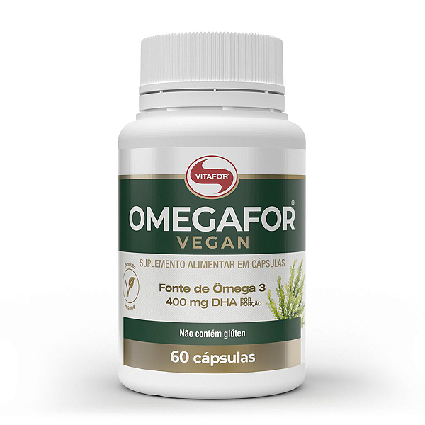 Omegafor Vegan Ômega 3 Vegano Vitafor 60 Cápsulas
