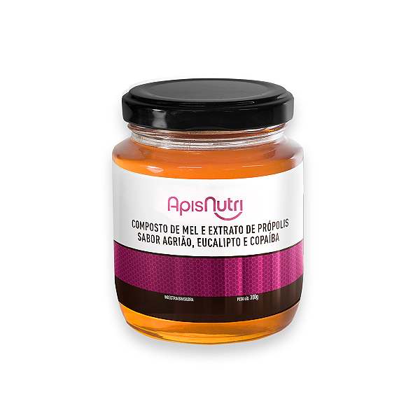 Composto de Mel Apisnutri Agrião, Eucalipto e Copaíba 300g