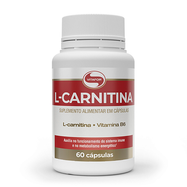 L-Carnitina Vitafor 60 Cápsulas + Vitamina B6