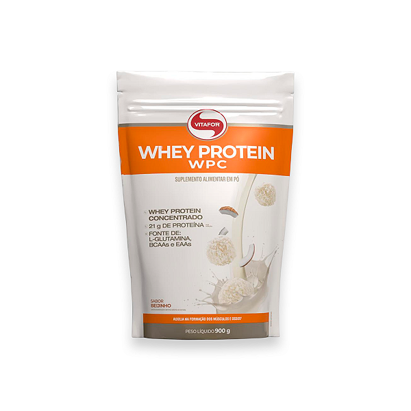 Whey Protein Vitafor 900g Concentrado Beijinho