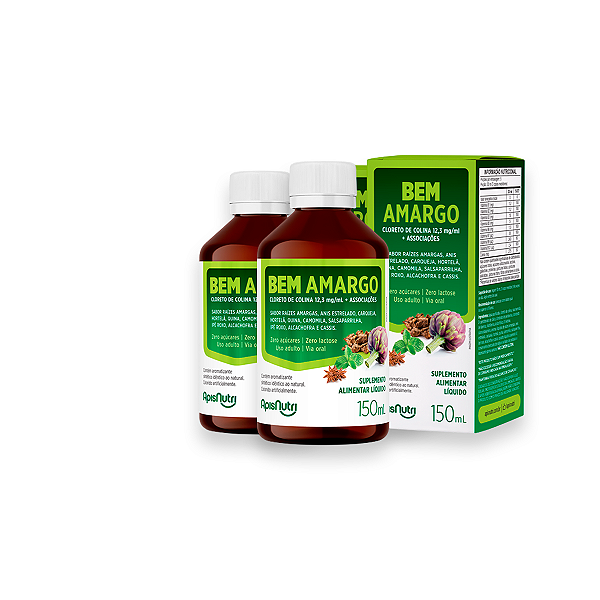 Kit 2 Bem Amargo Apisnutri 150ml Raízes Amargas