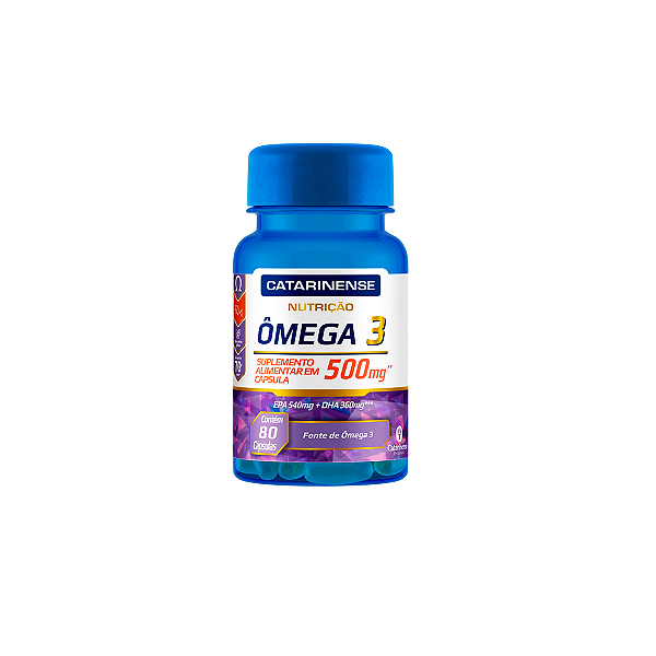 Ômega 3 Catarinense 500mg 80 Cápsulas