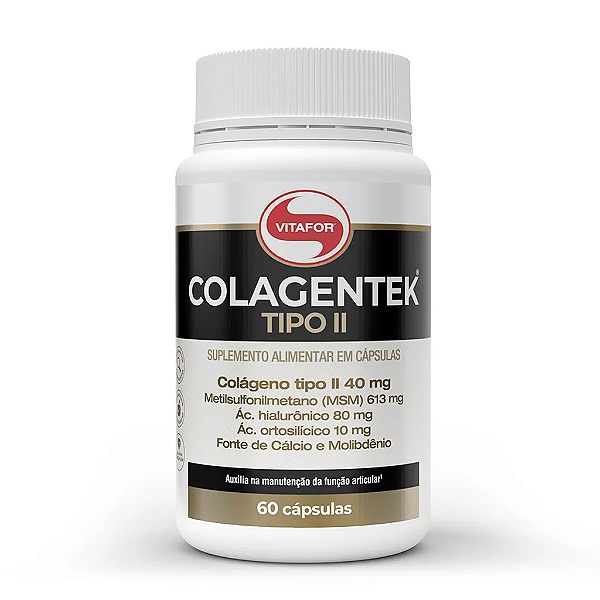 Colagentek Tipo II Vitafor Colágeno 40mg 60Caps