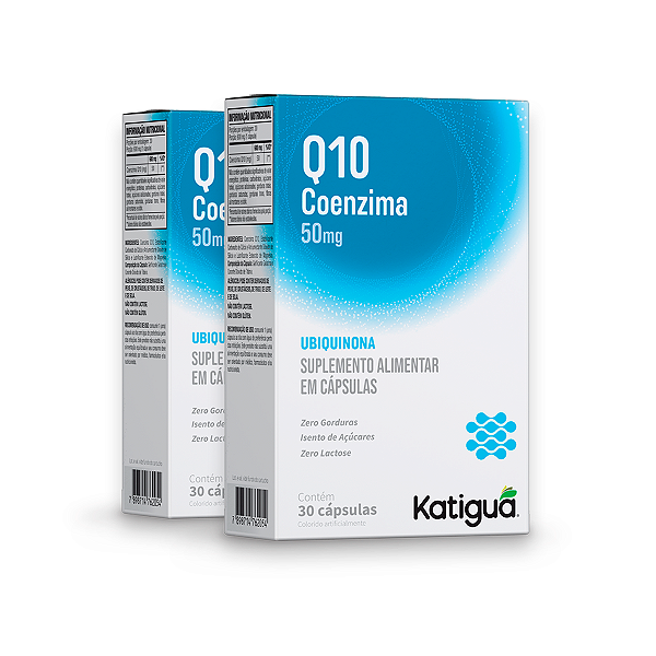 Kit 2 Coenzima Q10 Katiguá 50mg 30 Cápsulas
