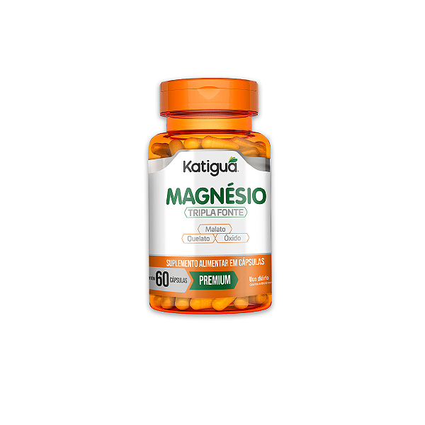 Magnésio Tripla Fonte Katiguá 500mg 60 Cápsulas