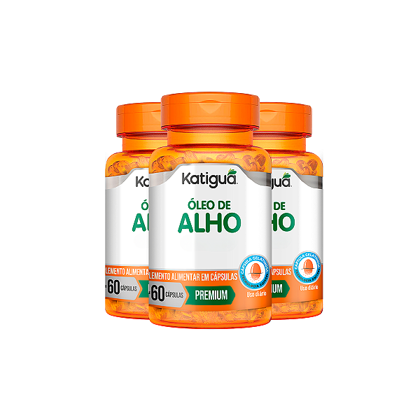 Kit 3 Óleo de Alho Katiguá 60 Cápsulas