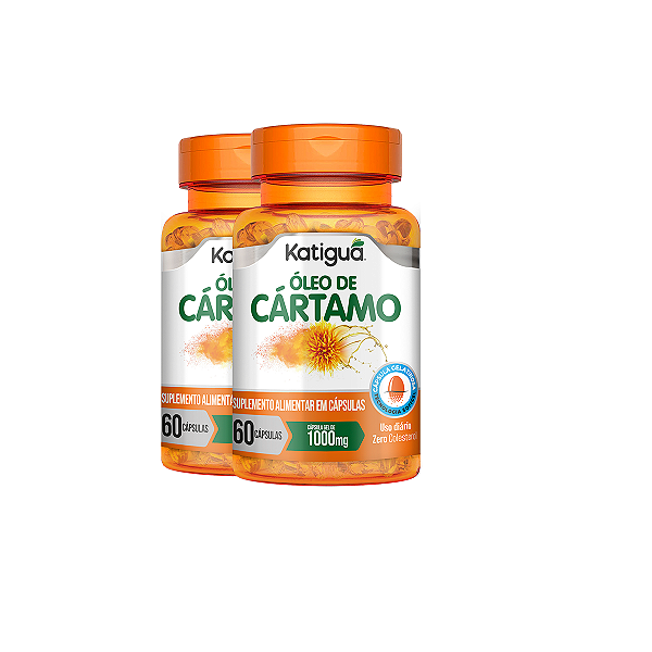 Kit 2 Óleo de Cártamo Katiguá 1000mg 60 Cápsulas