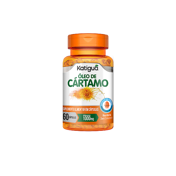 Óleo de Cártamo Katiguá 1000mg 60 Cápsulas