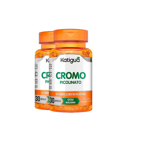 Kit 2 Cromo Picolinato Katiguá 30 Cápsulas