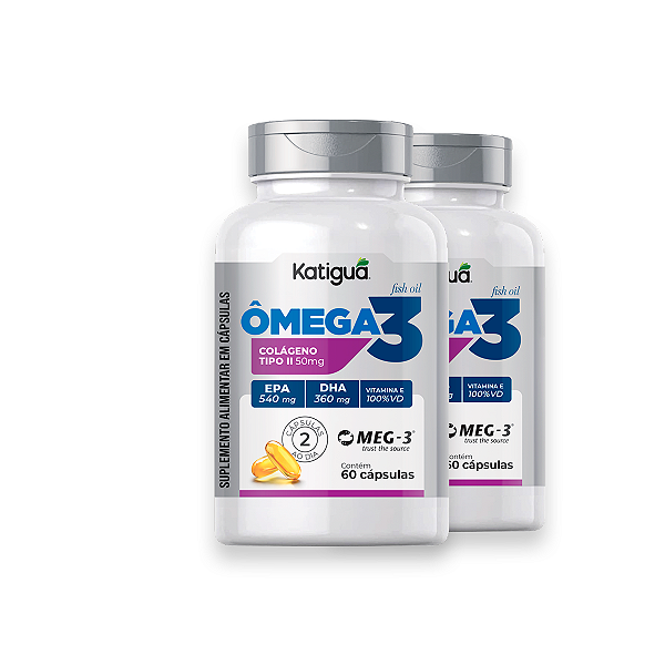 Kit 2 Ômega 3 Conc. Tipo II Katiguá 540/360mg 60 Cápsulas