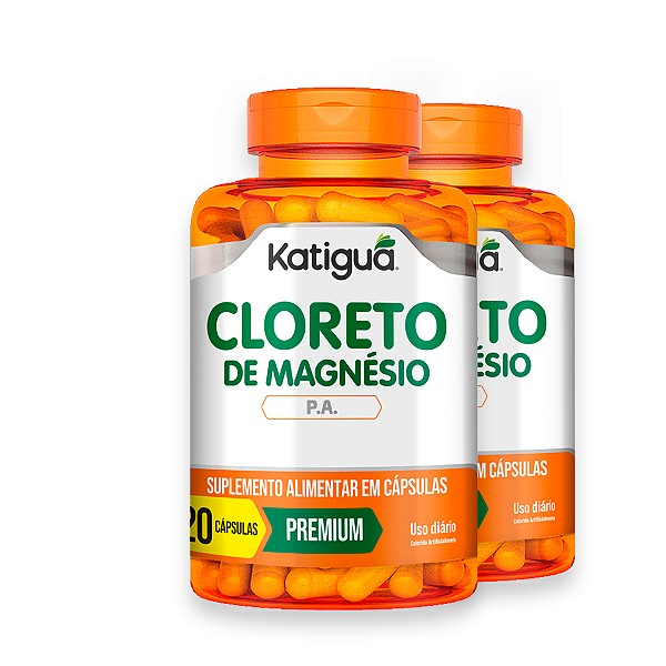 Kit 2 Cloreto de Magnésio Katiguá 120 Cápsulas