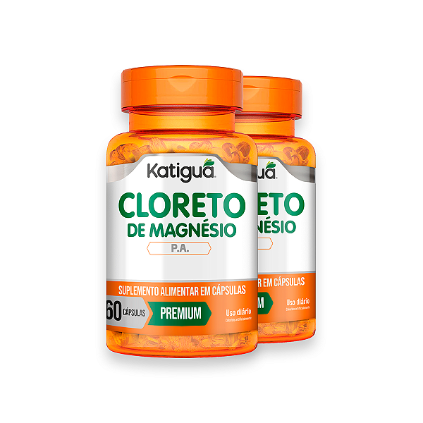 Kit 2 Cloreto de Magnésio Katiguá 60 Cápsulas
