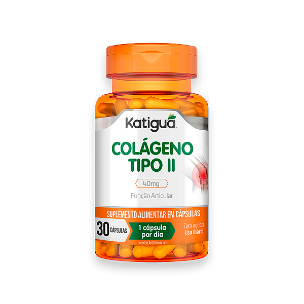 Colágeno Tipo II Katiguá 40mg 30 Cápsulas