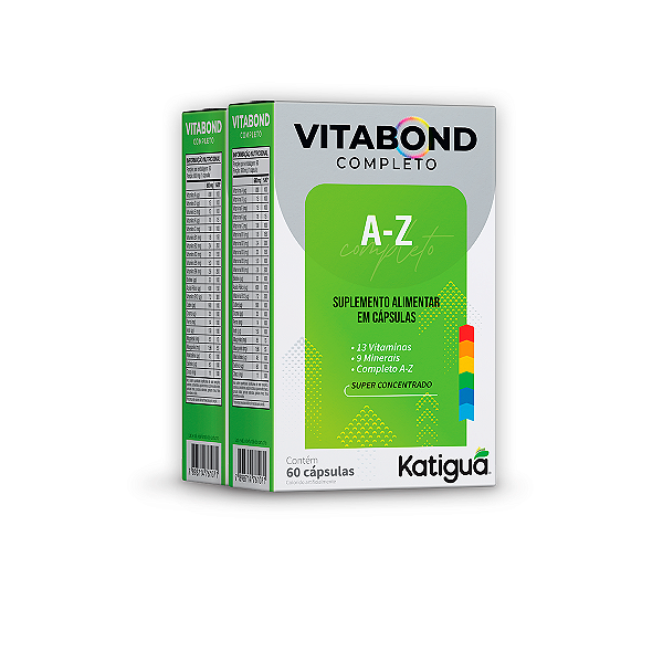 Kit 2 Vitabond Completo A-Z Katiguá 60 Cápsulas