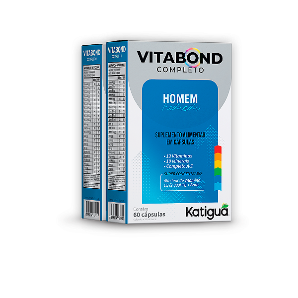 Kit 2 Vitabond Completo Homem Katiguá 60 Cápsulas