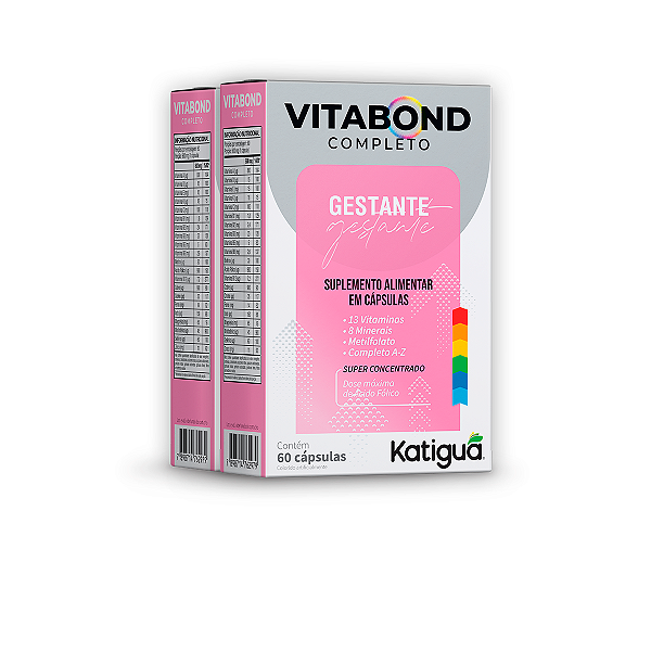 Kit 2 Vitabond Completo Gestante Katiguá 60 Cápsulas