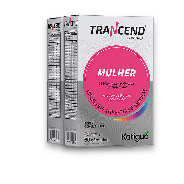 Kit 2 Trancend Completo Mulher Katiguá 60 Cápsulas