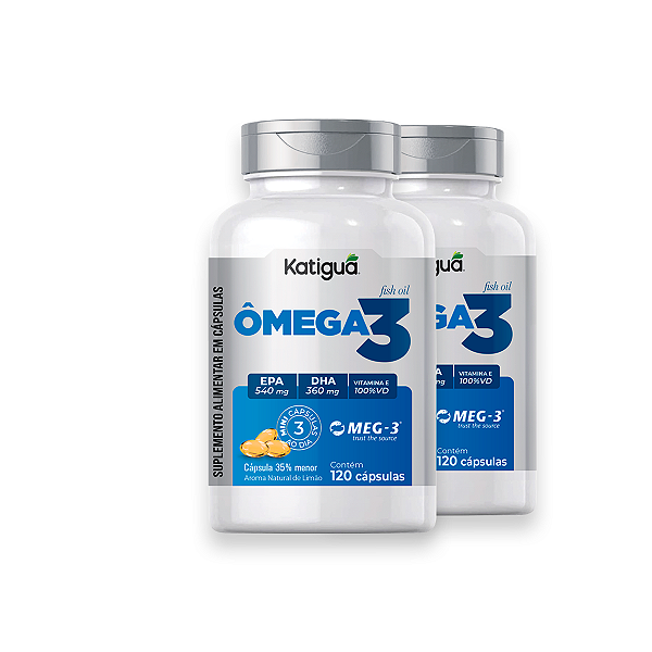 Kit 2 Ômega 3 MEG-3 Katiguá 632mg 120 Cápsulas