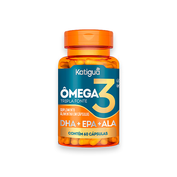 Ômega 3 Tripla Fonte Katiguá 1000mg 60 Cápsulas