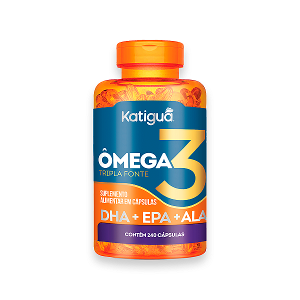 Ômega 3 Tripla Fonte Katiguá 1000mg 240 Cápsulas