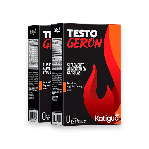 Kit 2 Testogeron Katiguá 500mg 60 Cápsulas