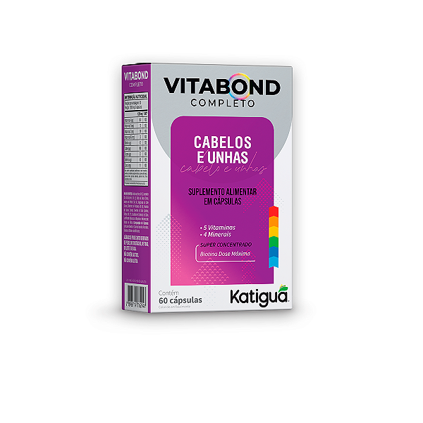 Vitabond Completo Cabelos e Unhas Katiguá 60 Cápsulas