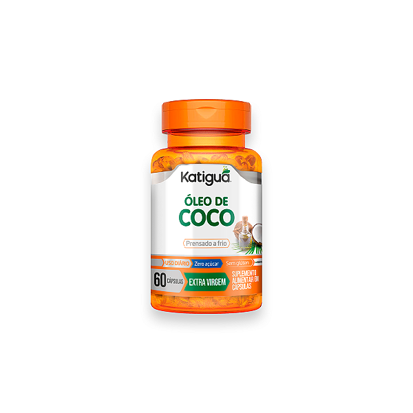 Óleo de Coco Katiguá 1000mg 60 Cápsulas