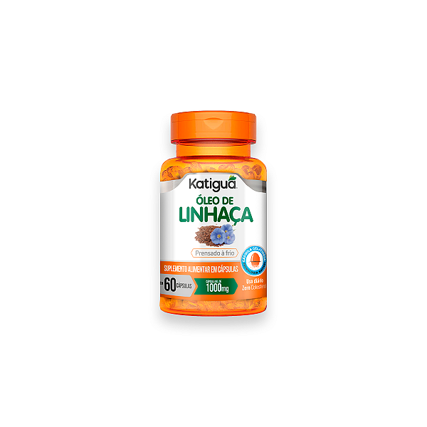 Óleo de Linhaça Katiguá 1000mg 60 Cápsulas