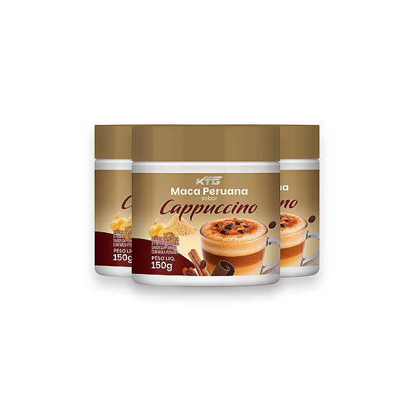 Kit 3 Maca Peruana Cappuccino Katiguá 150g