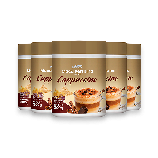 Kit 5 Maca Peruana Cappuccino Katiguá 300g