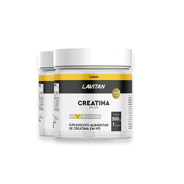 Kit 2 Creatina Lavitan Pó 300g