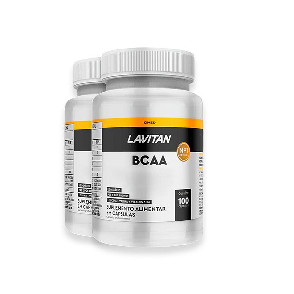 Kit 2 BCAA Lavitan 100 Cápsulas