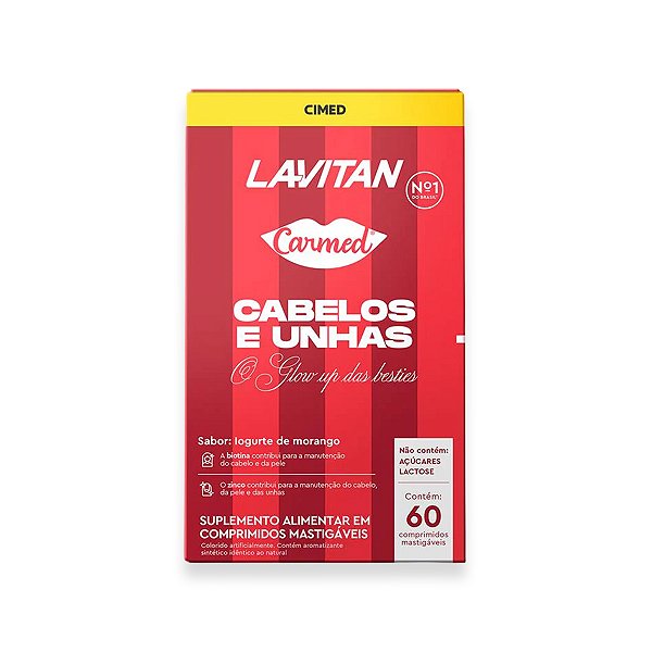Cabelos e Unhas Lavitan Carmed 60 Comprimidos