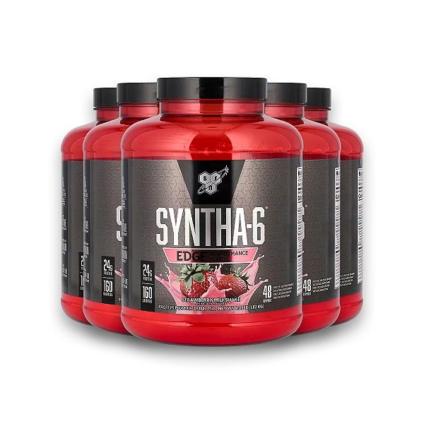 Kit 5 Syntha 6 Optimum Nutrition Morango Milkshake 1.82Kg
