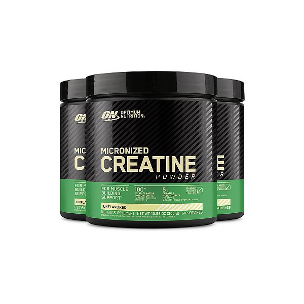 Kit 3 Creatina Micronized Optimum Nutrition 300g