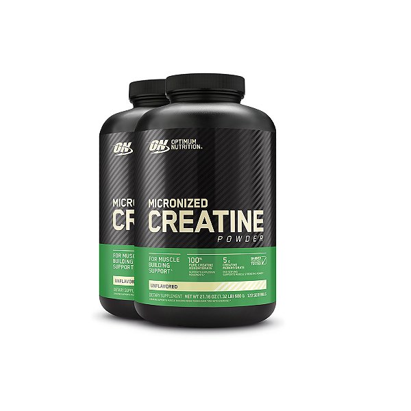 Kit 2 Creatina Micronized Optimum Nutrition 600g